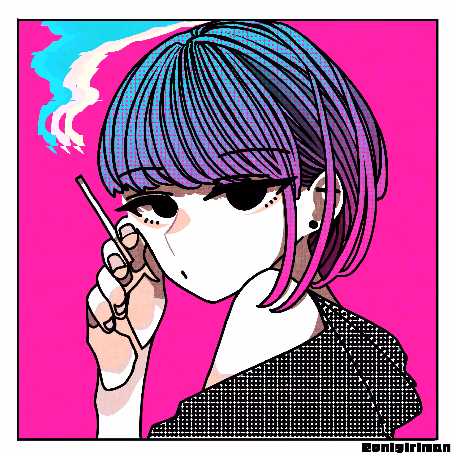 onigiriman's cute girl Collection: Stylish Smoking Girl (S.S.G)