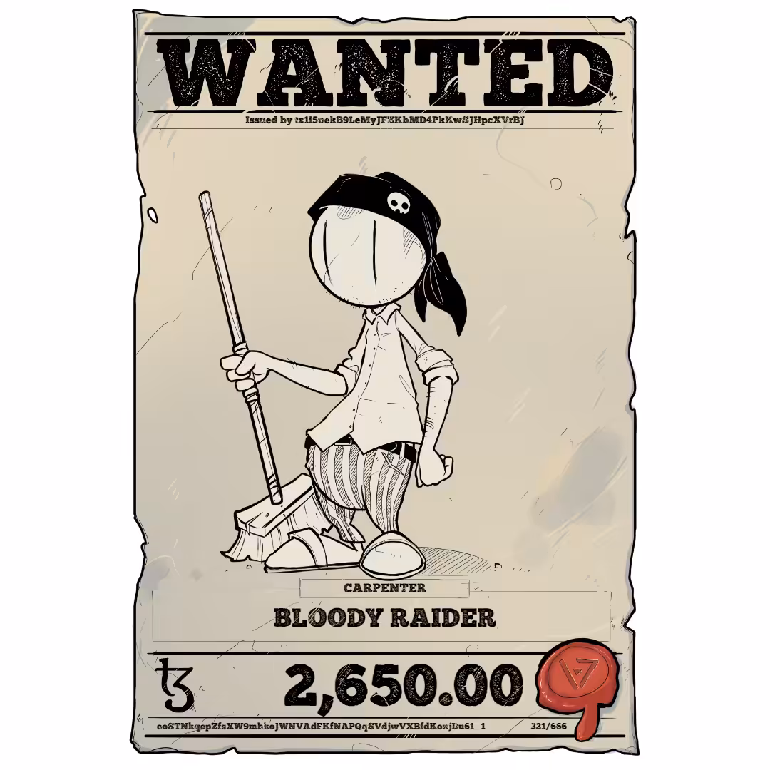 BLOODY RAIDER | TEZOS PIRATE 321/666