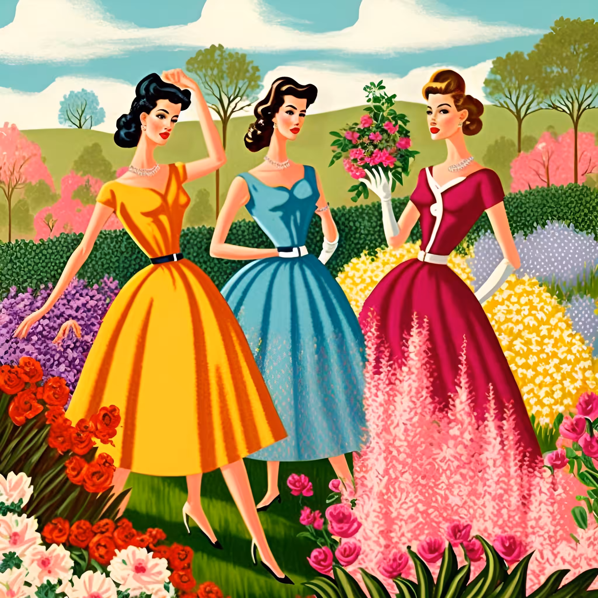 Barbara, Karen and Pamela