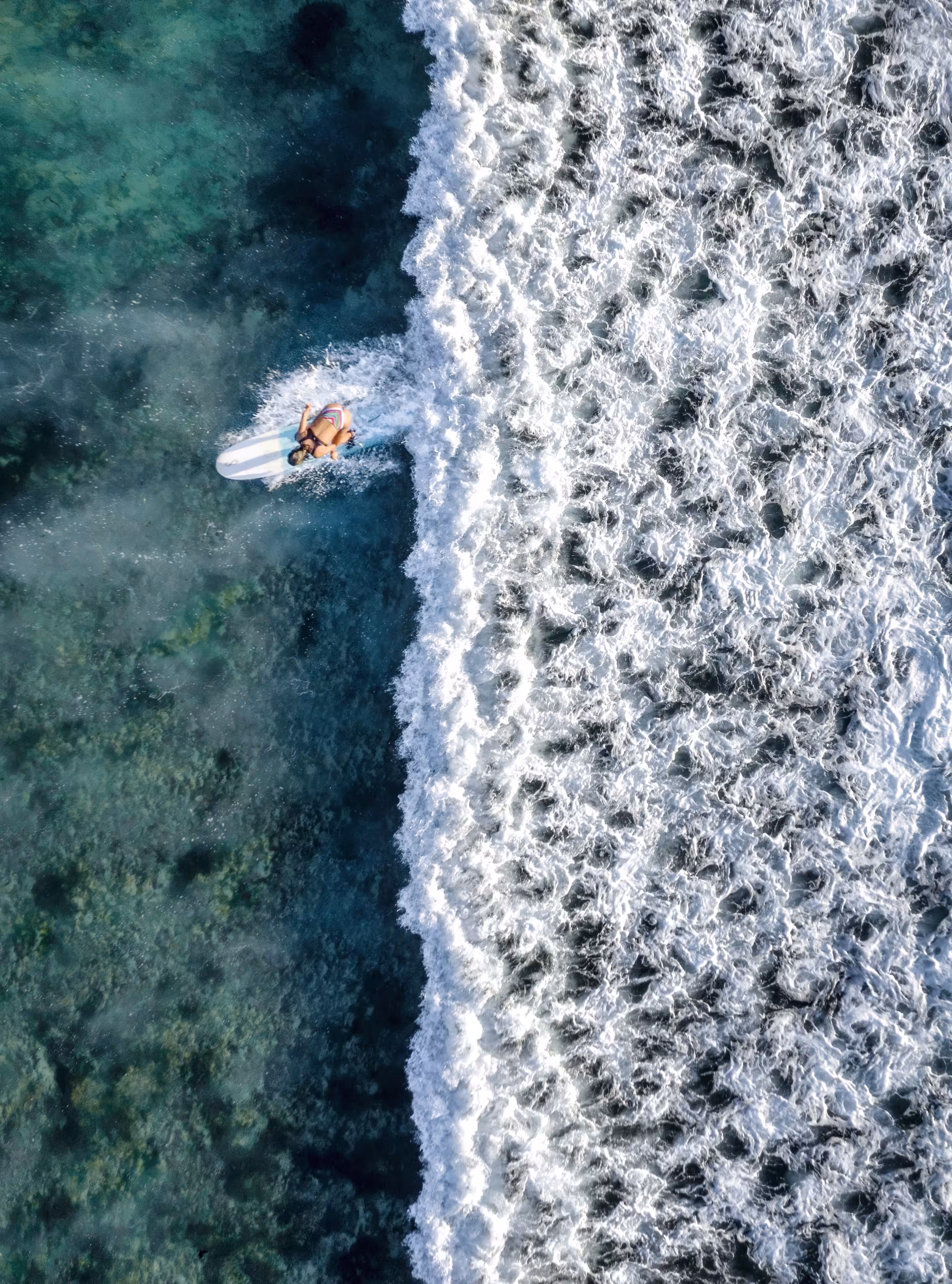 Racing with waves.
