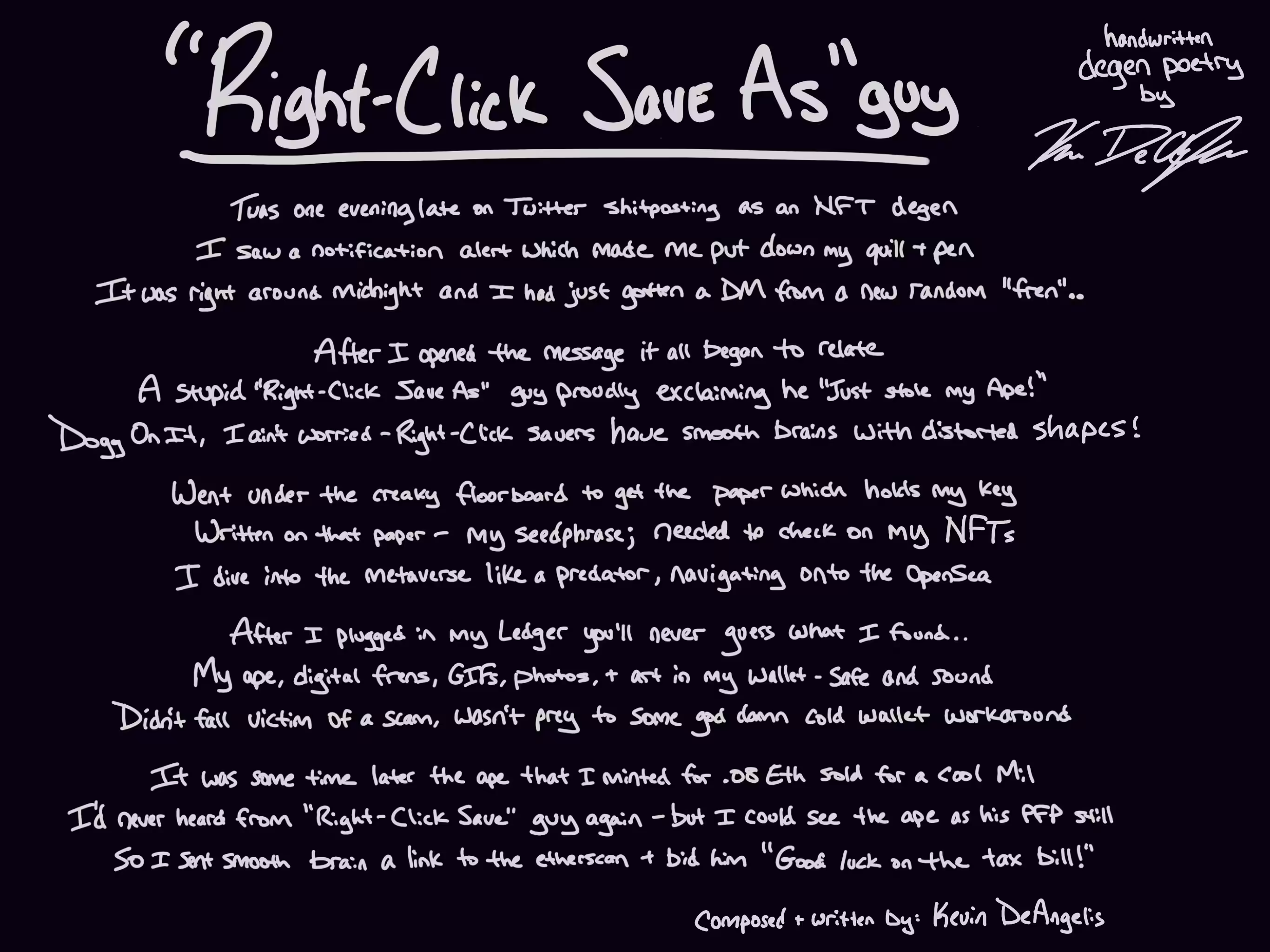 "Right-Click Save As" guy (Handwritten Edition)