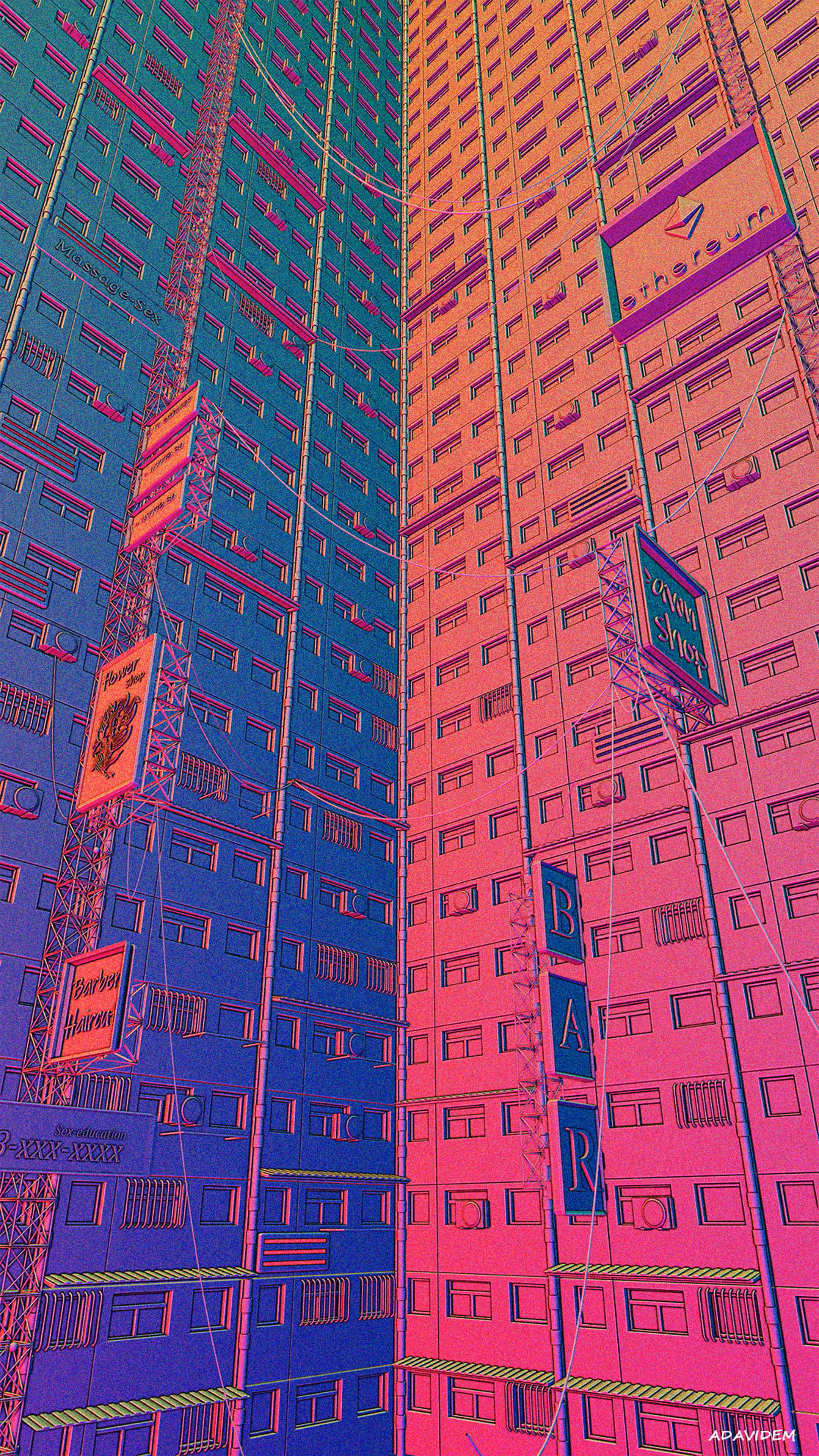 A section of the Walled City