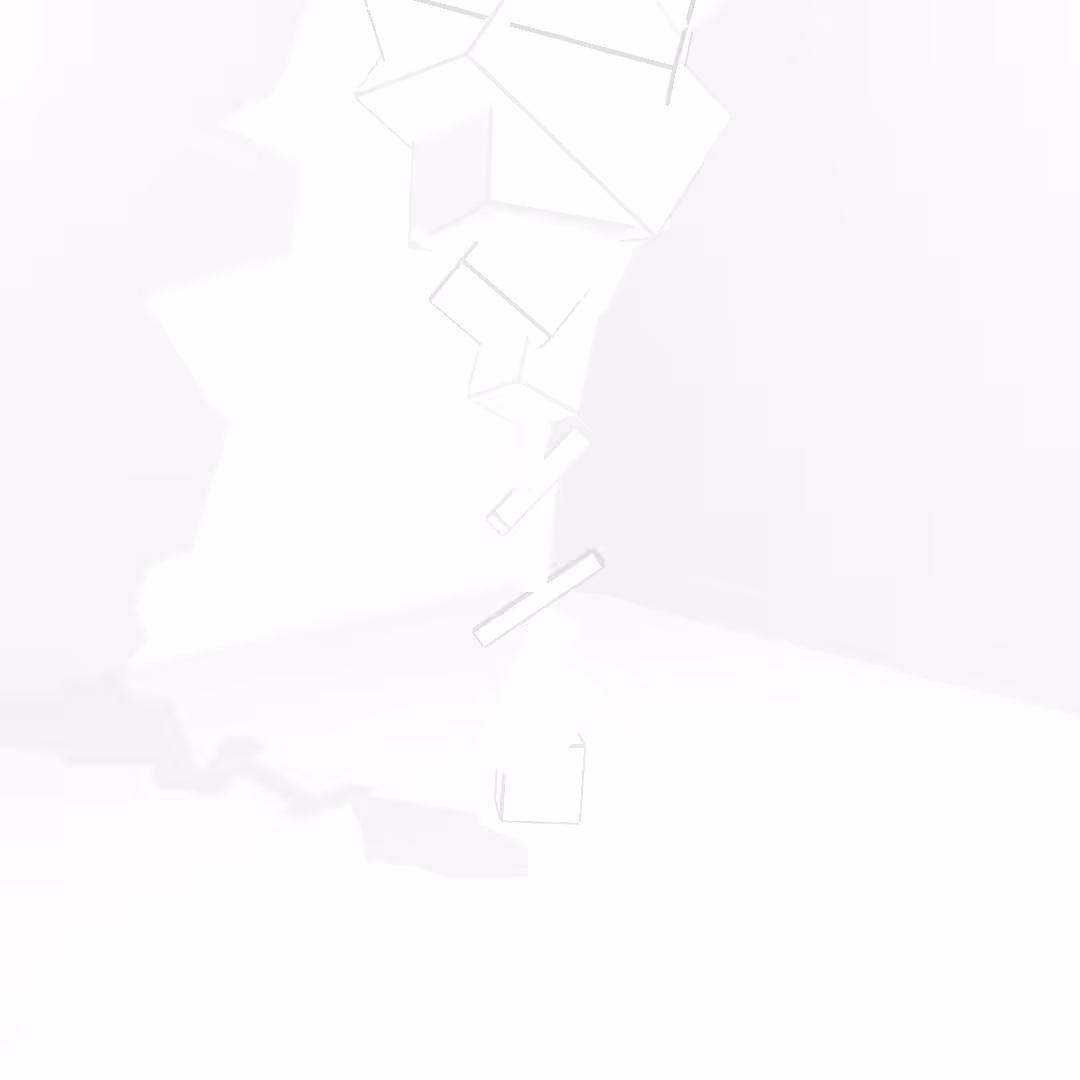 Cubes Blancs sur Fond Blanc #4