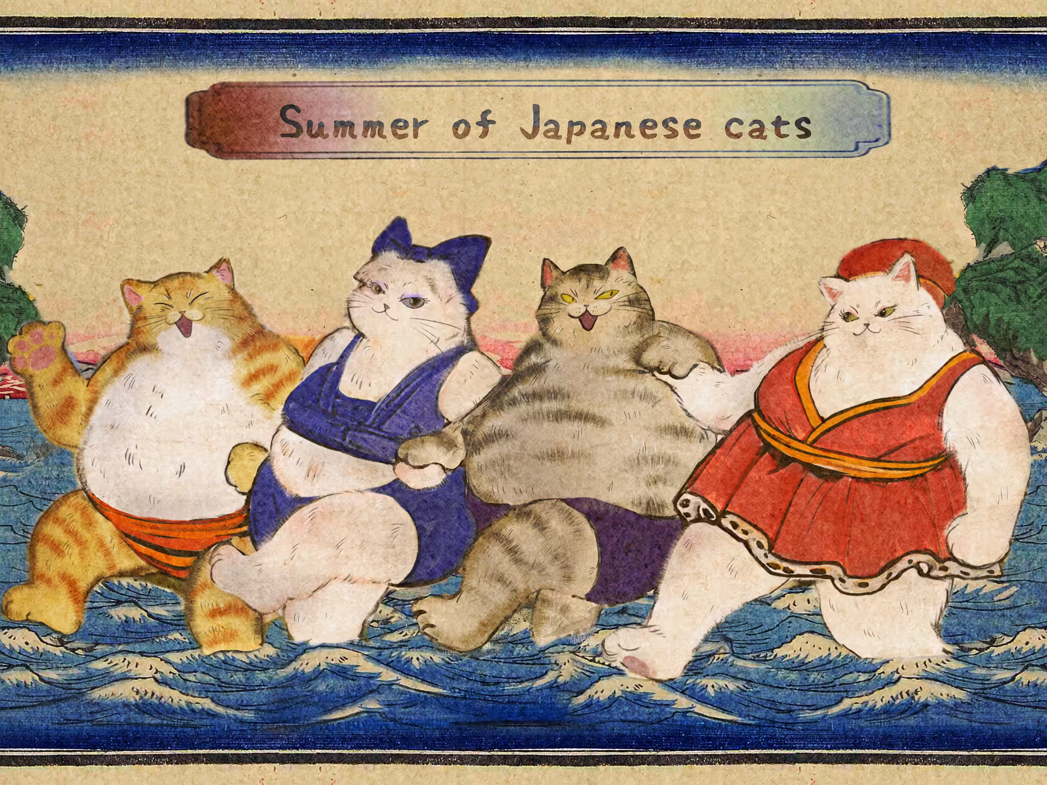 Summer cat