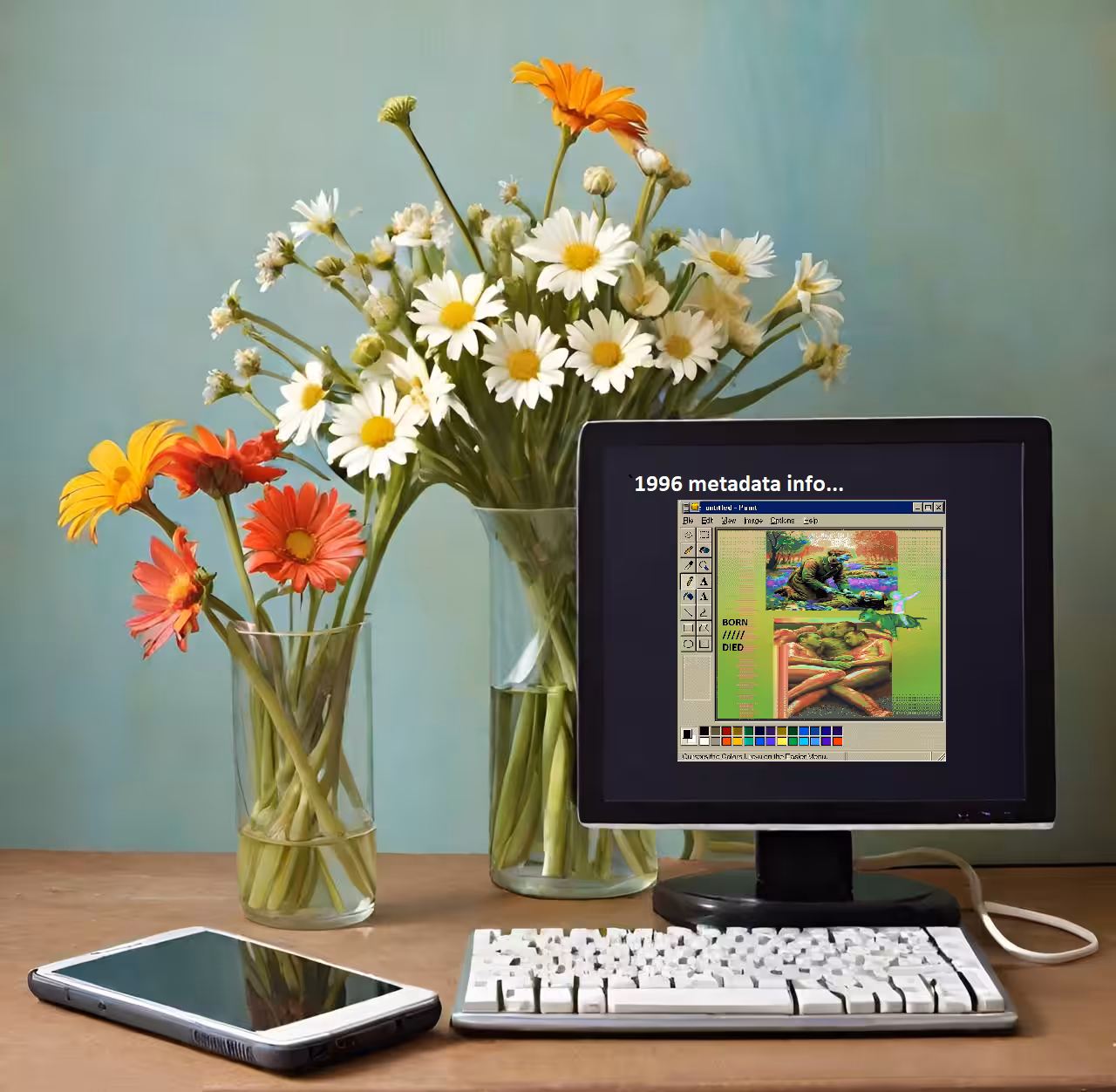 flowers in vase 2