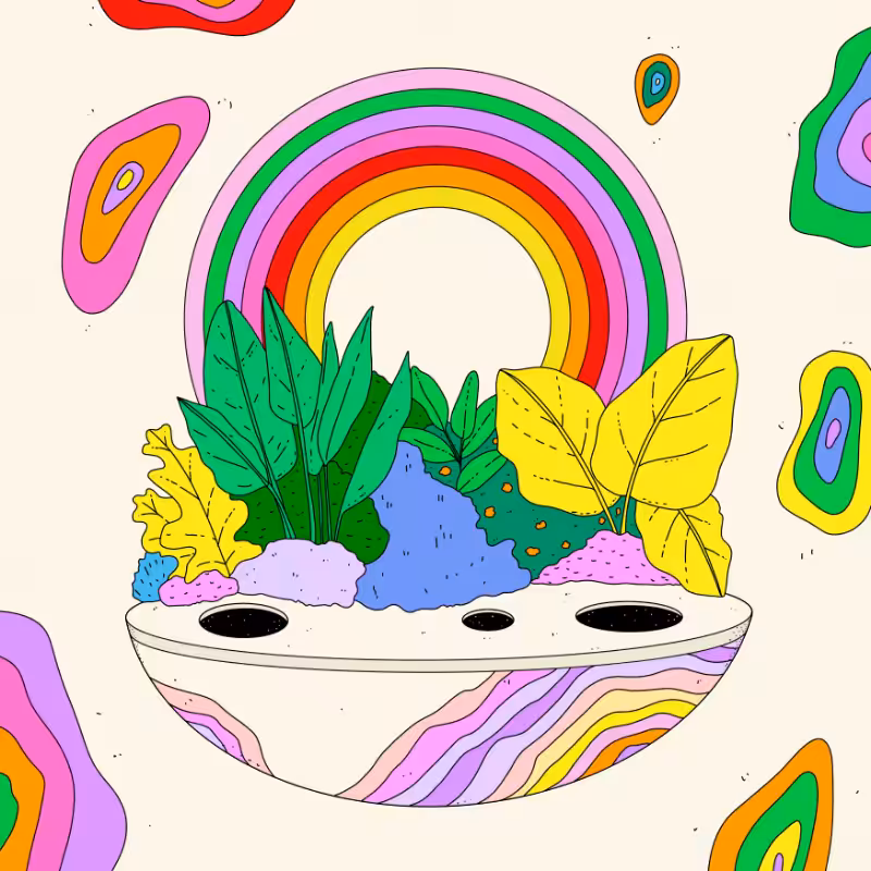 🌈🌴🪐 #100