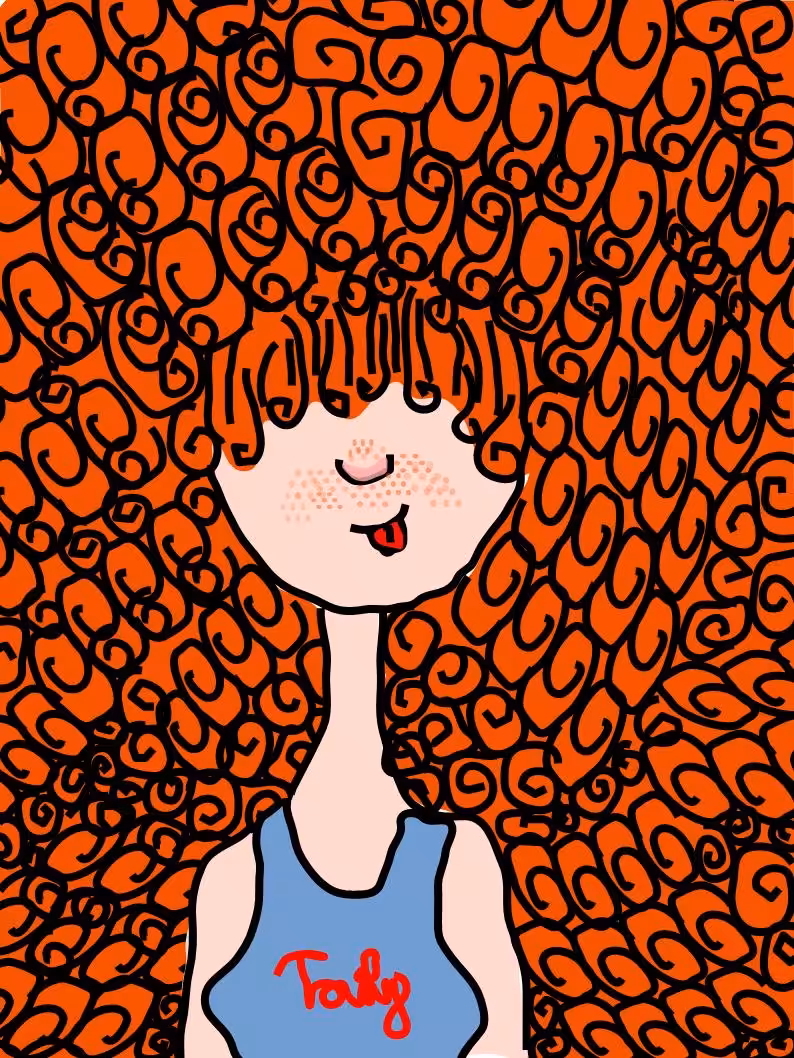 #22 curly redhead