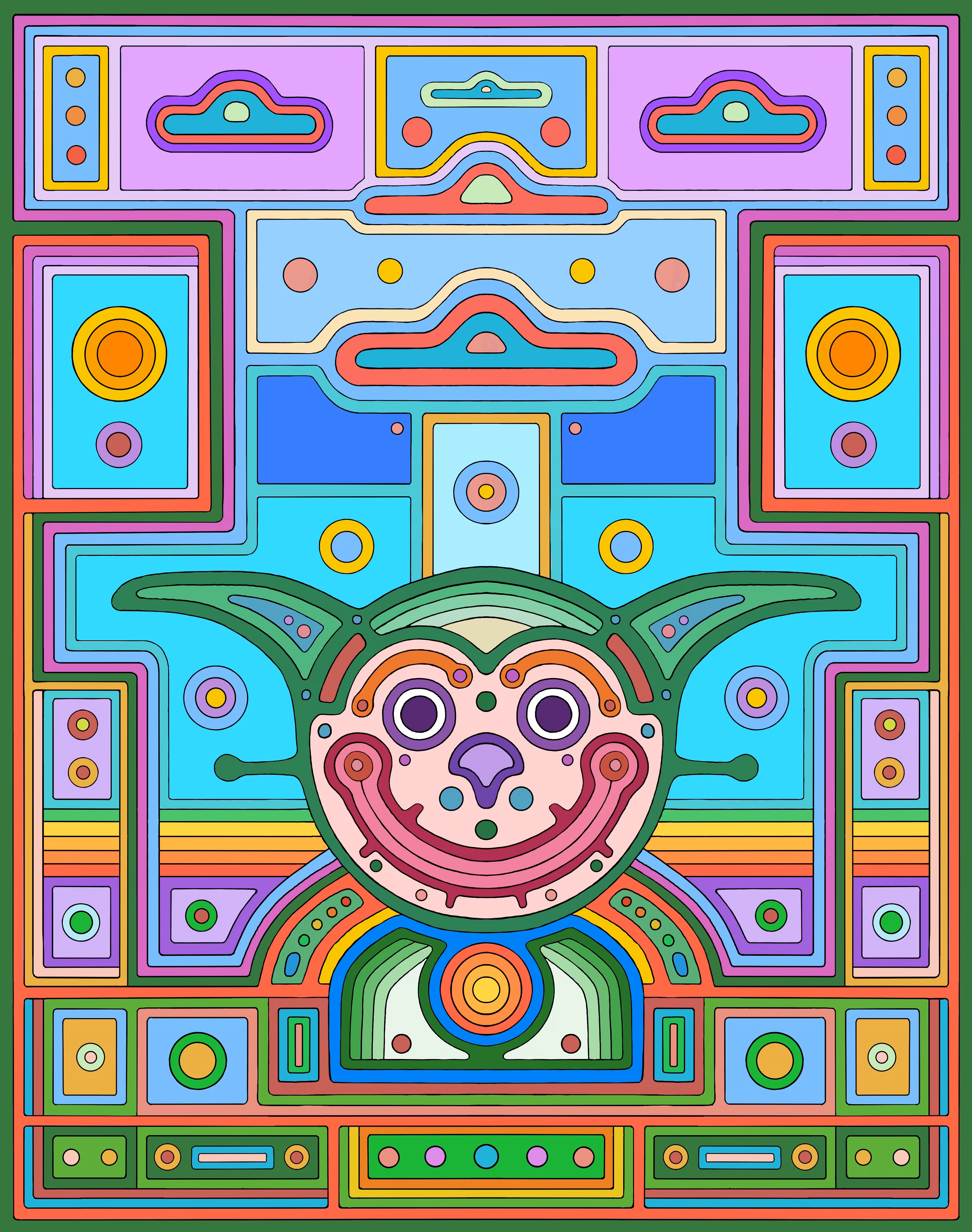 Green Smiley Elf