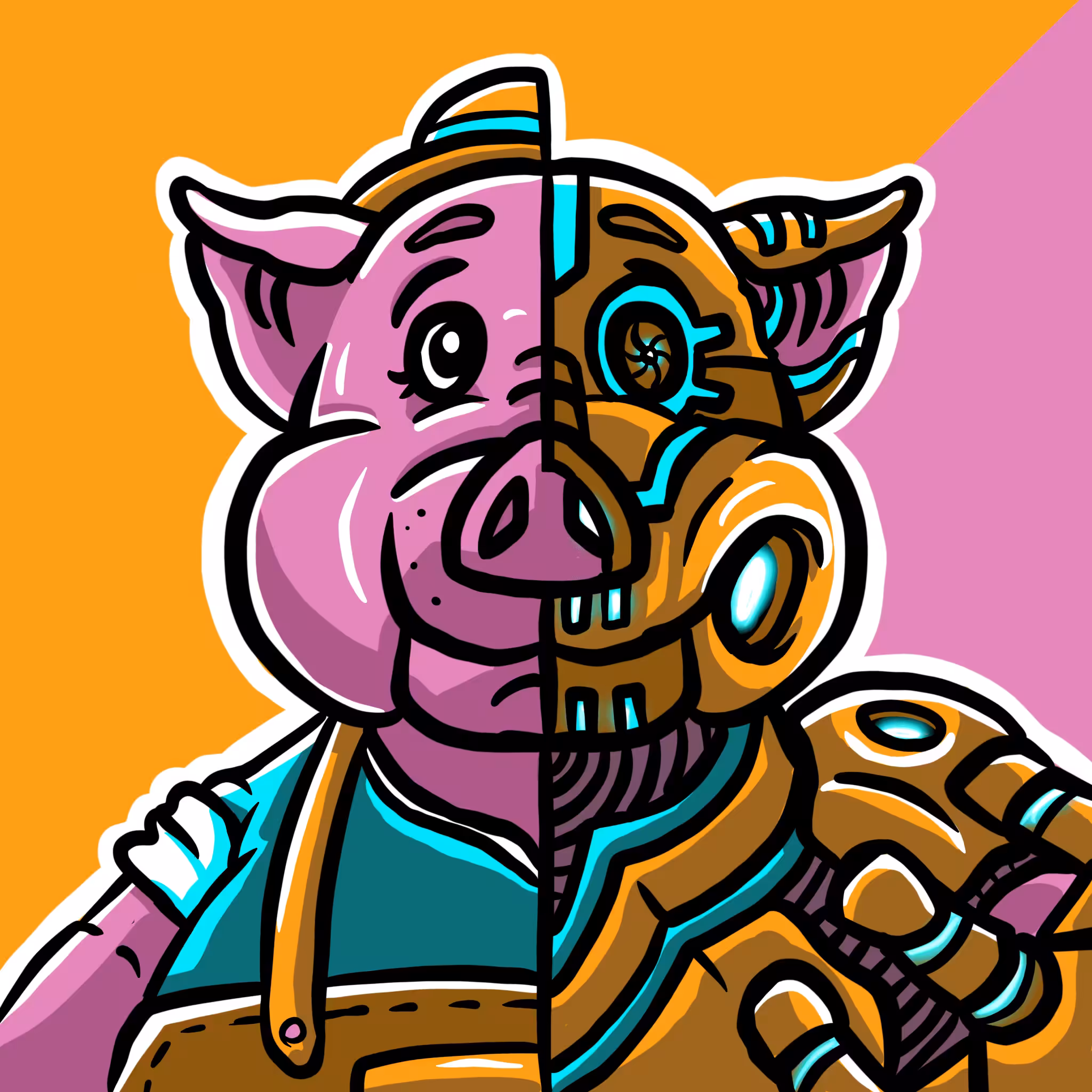 Mirror Zoo: PIG / Robot (common)