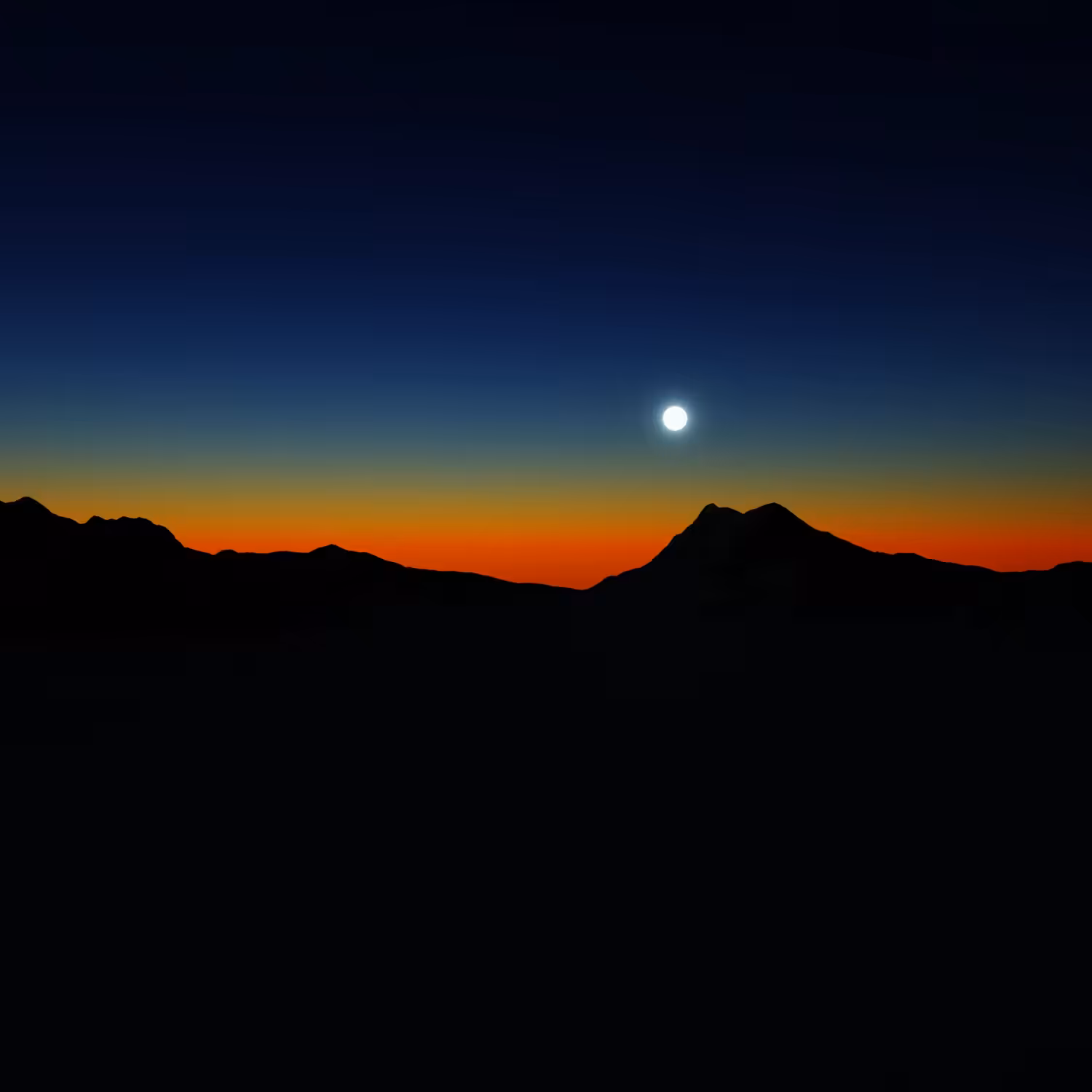 mountain moon by every