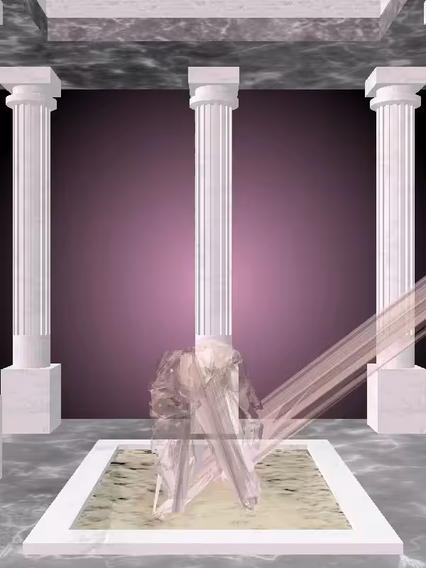 HeavenComputer: The Fading Fragmented Crawling Peach Blossom Woman #6128