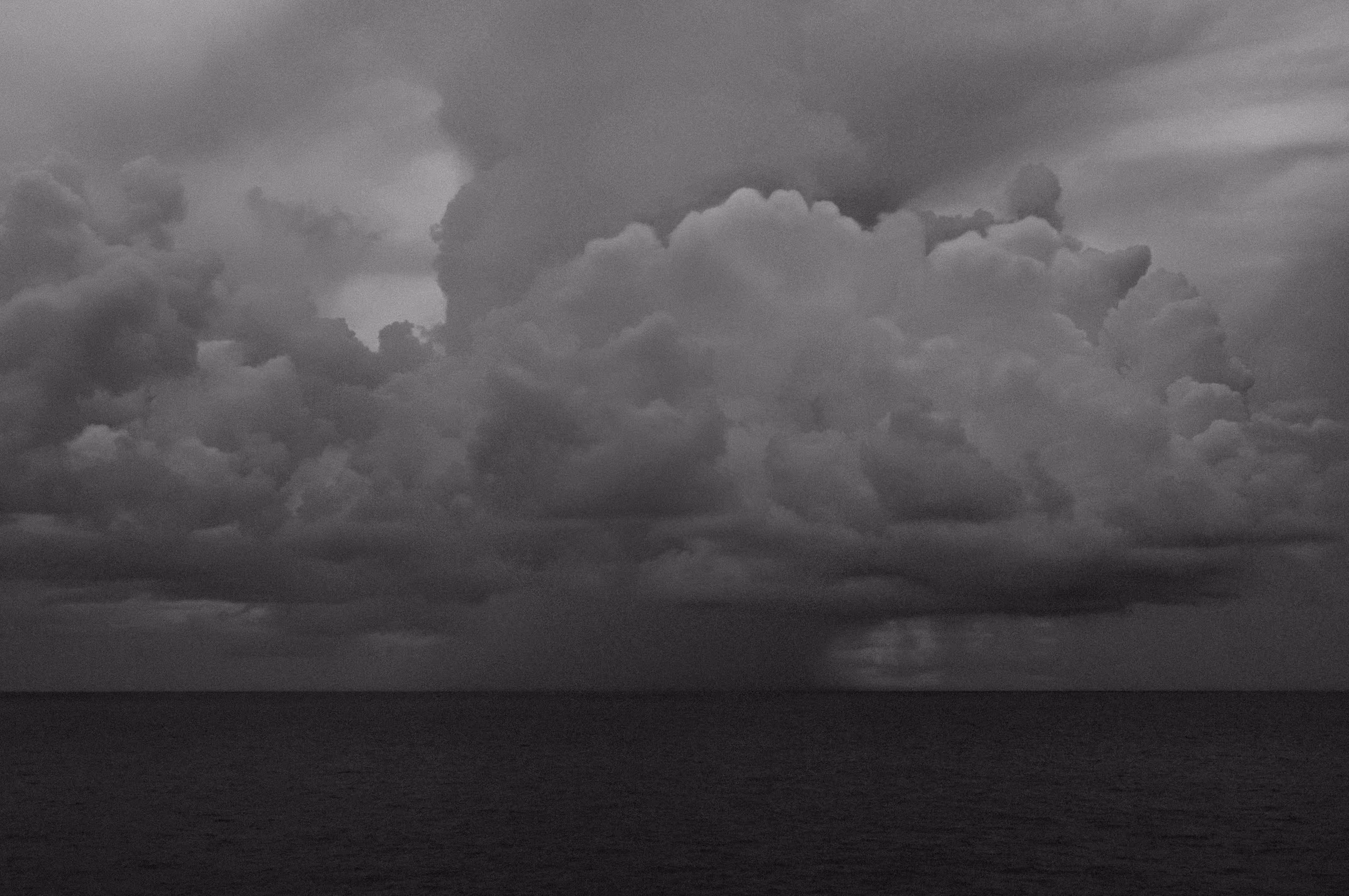 clouds gather over the atlantic