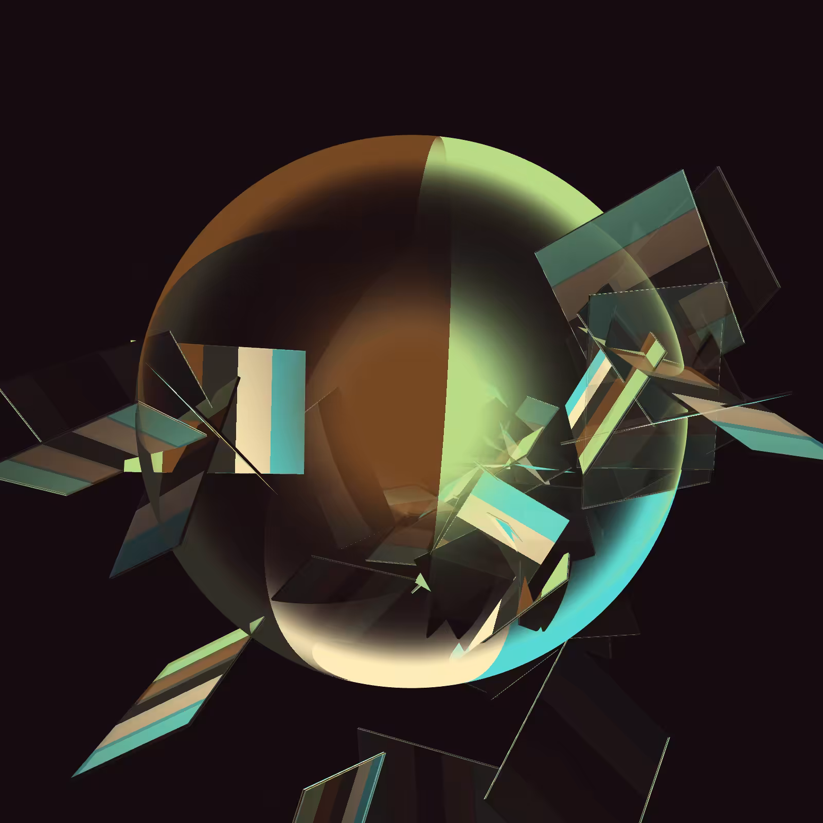 Composition with Sphere  #19