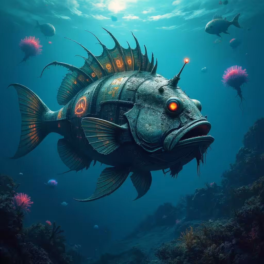 Steampunk Anglerfish 1