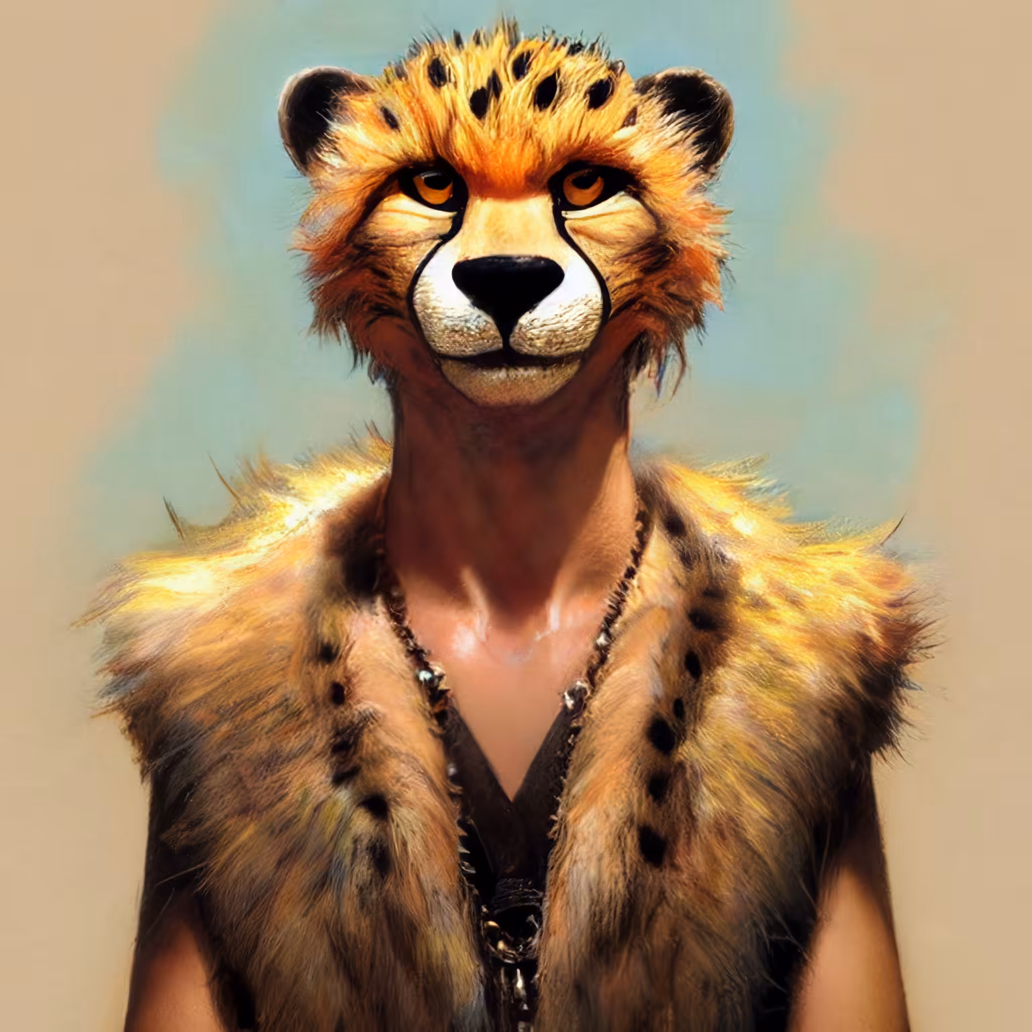 Adorable Furry Creature Collection: Furry Cheetah 0620