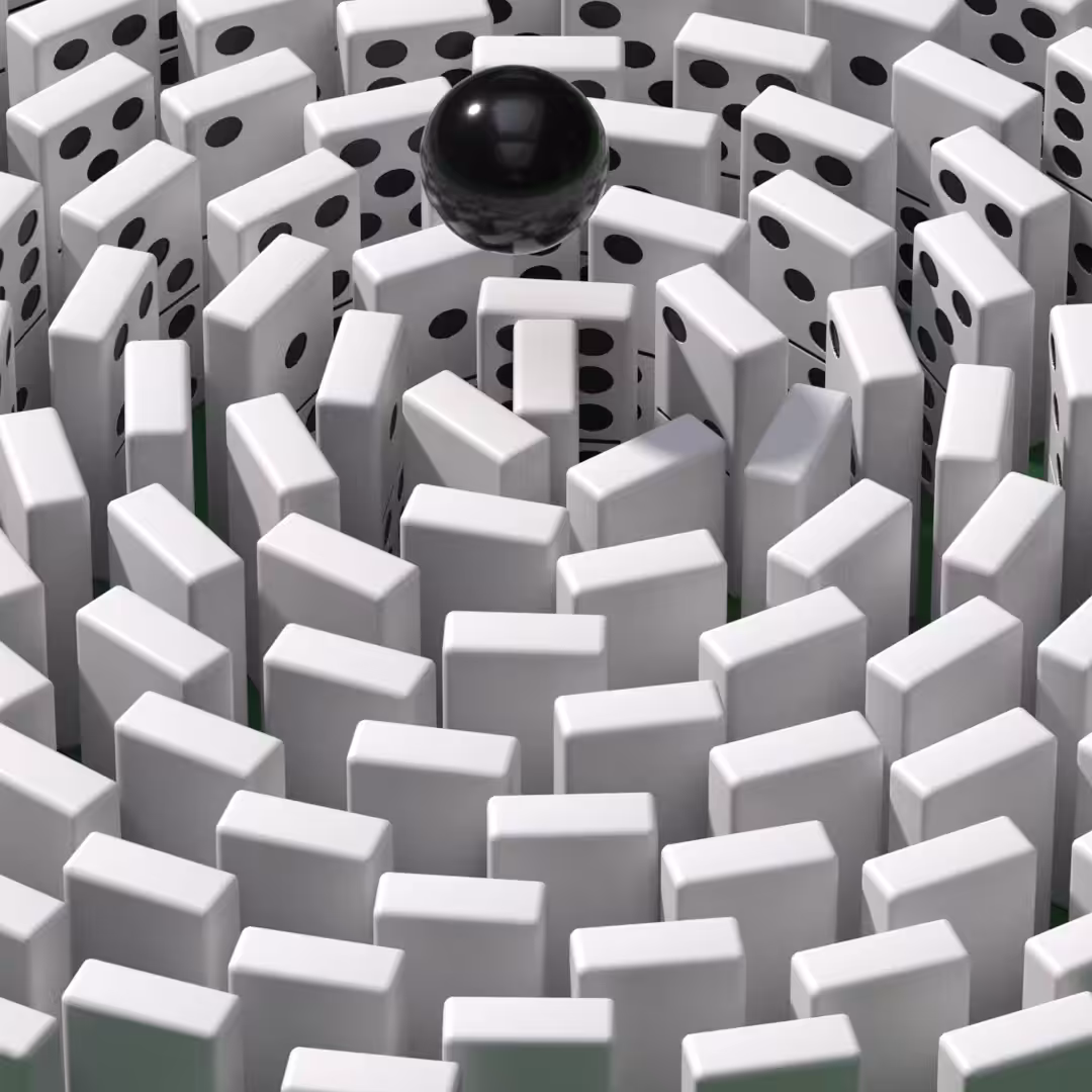 Dominoes Flower