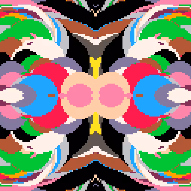 Rapid Psychedelic Inkblot Test Generator #69