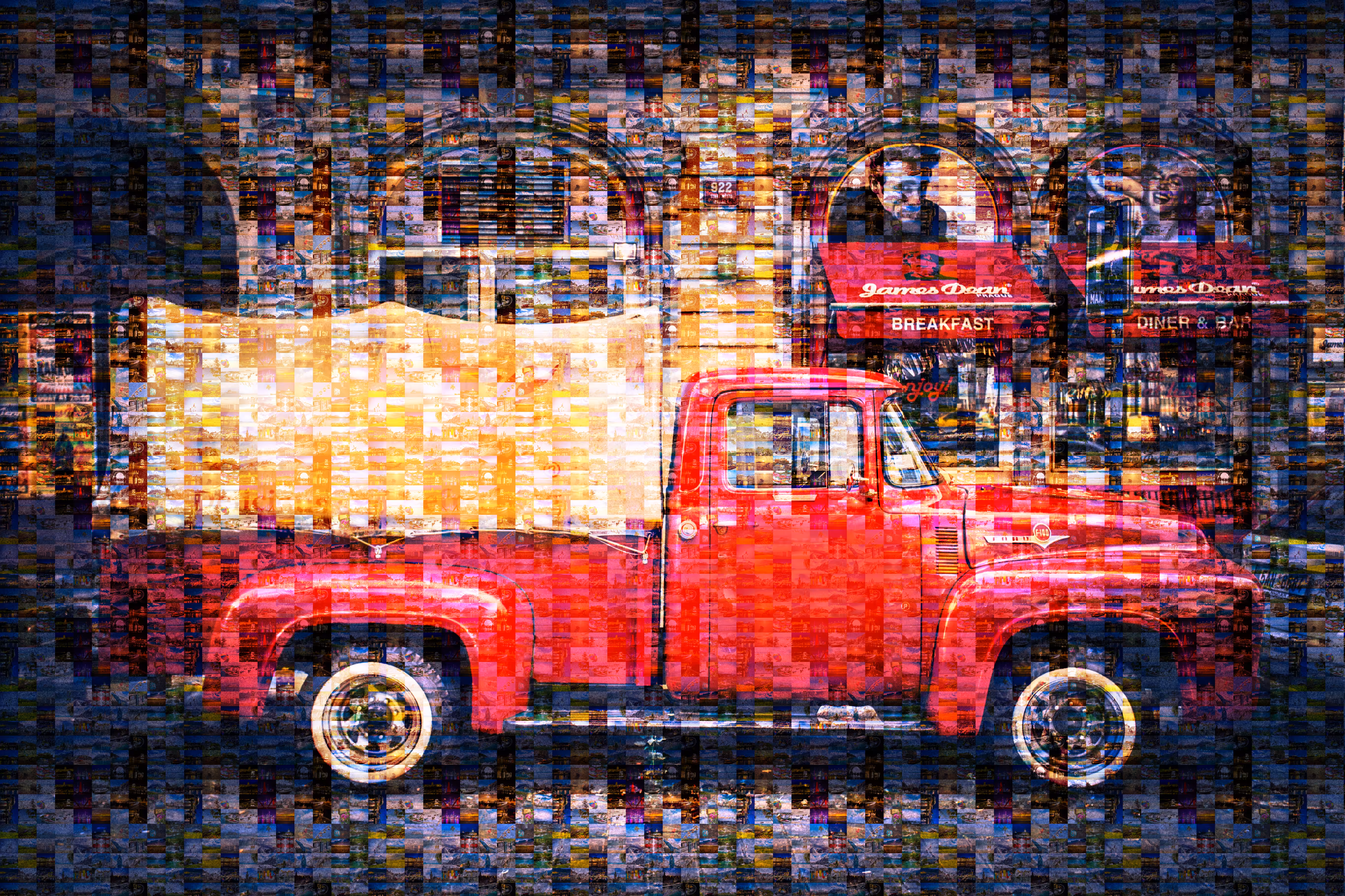 Vintage truck in Prague.