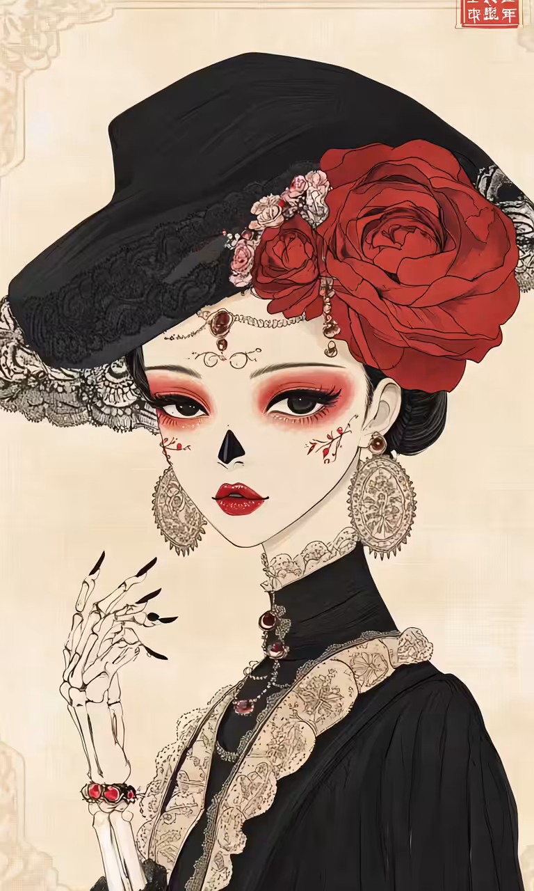  "Echoes of Elegance: A Día de los Muertos Reverie" - MURIEL LHERM