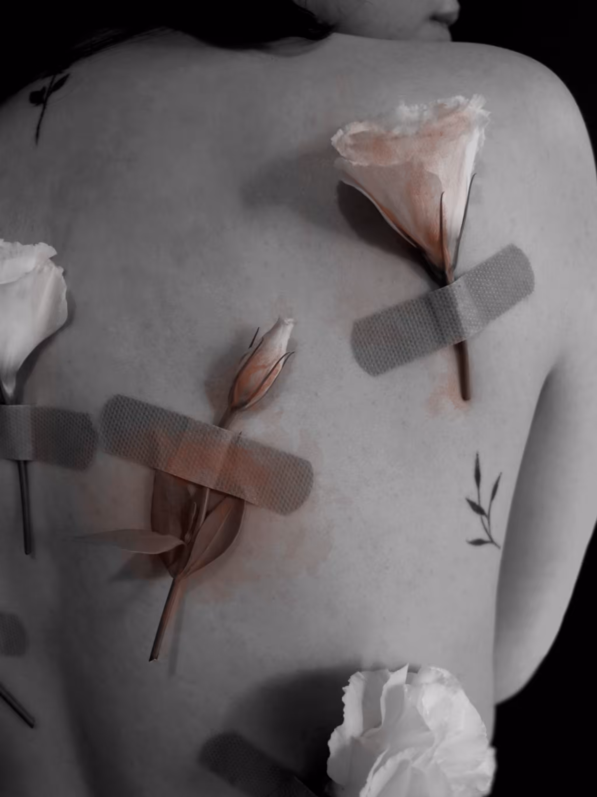 Bloody white rose 3