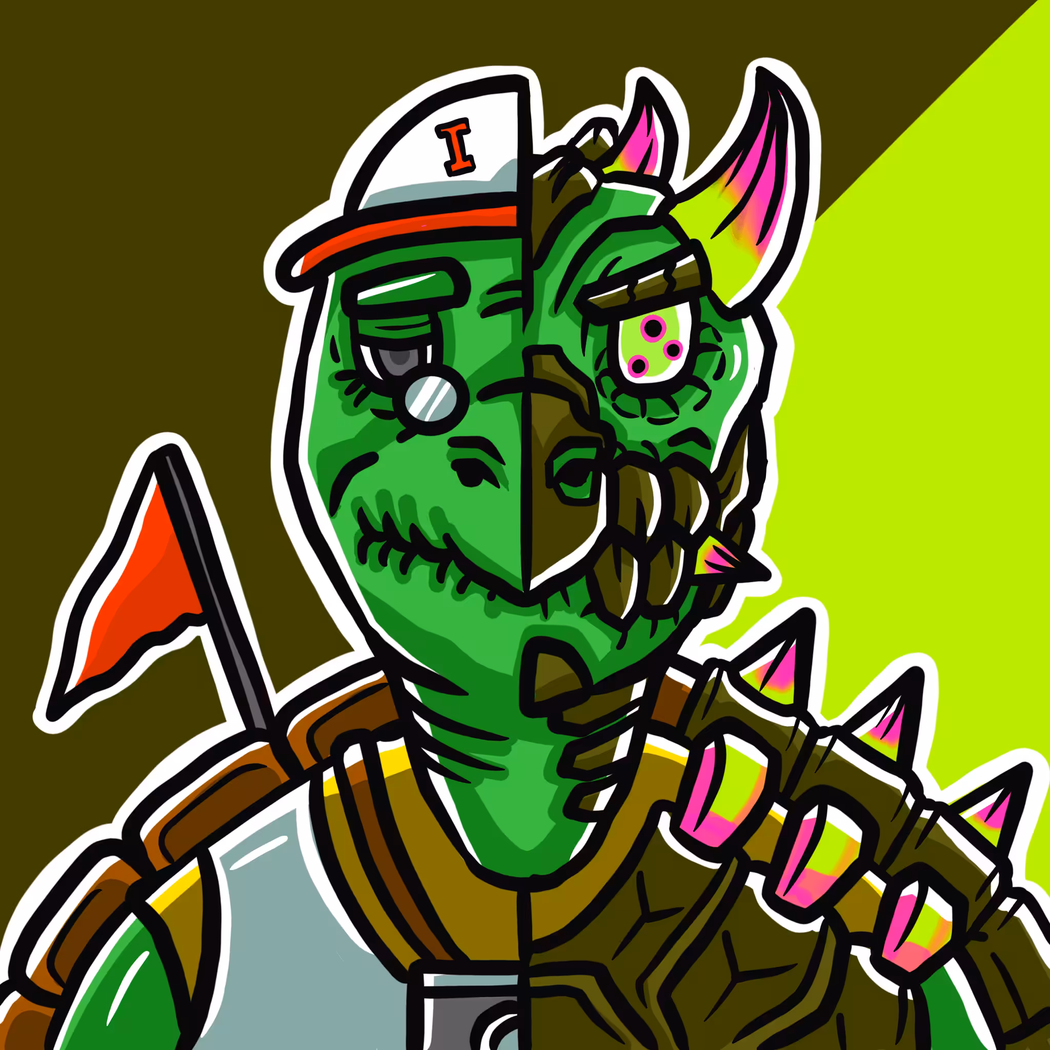 Mirror Zoo: Turtle / Alien (common)