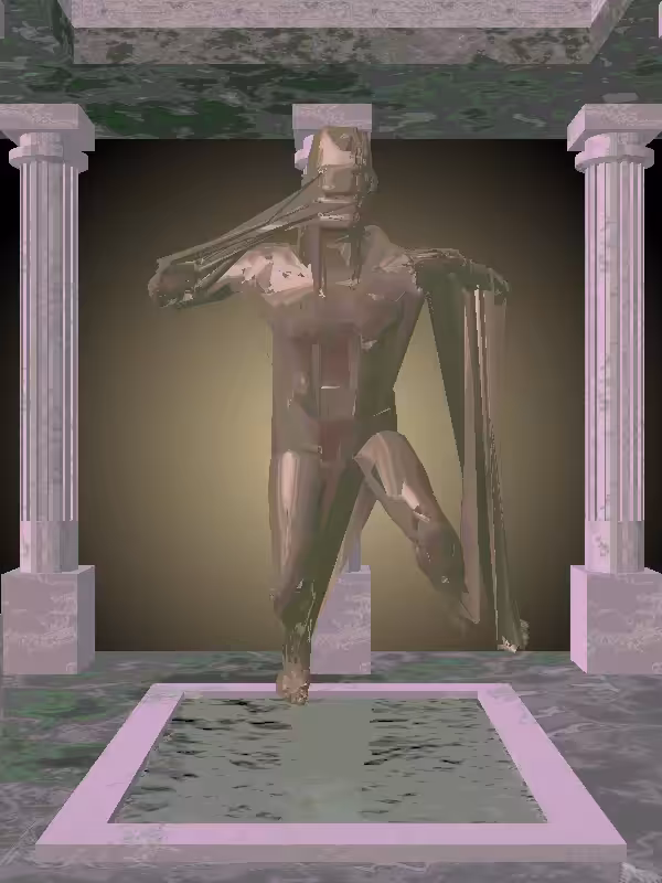 HeavenComputer: The Treading Water Faded Gold Man #7236