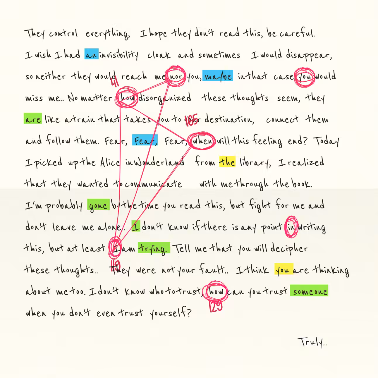 Conspiracy Theory Vol.2: a letter #83