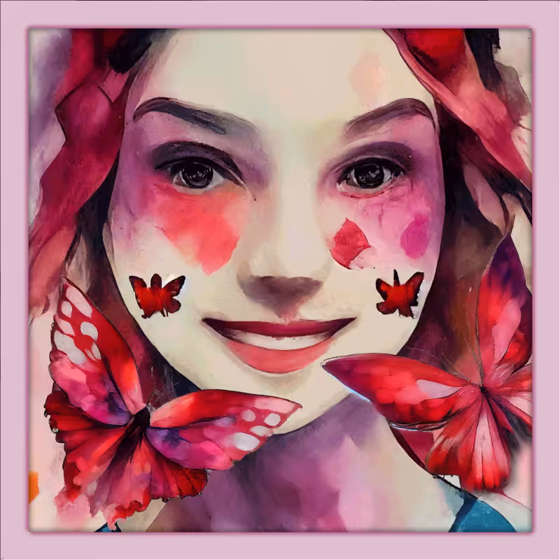 Alice and Magenta Butterflies #2