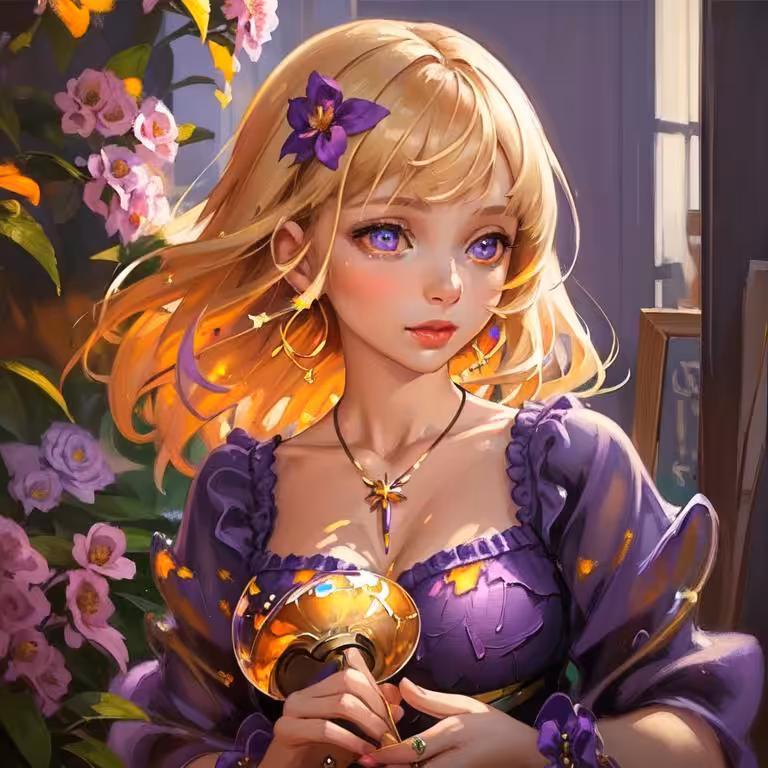 Purple Beauty in Palace