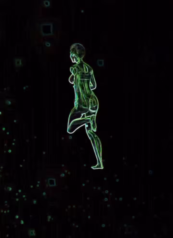 Keep moving (generative background)