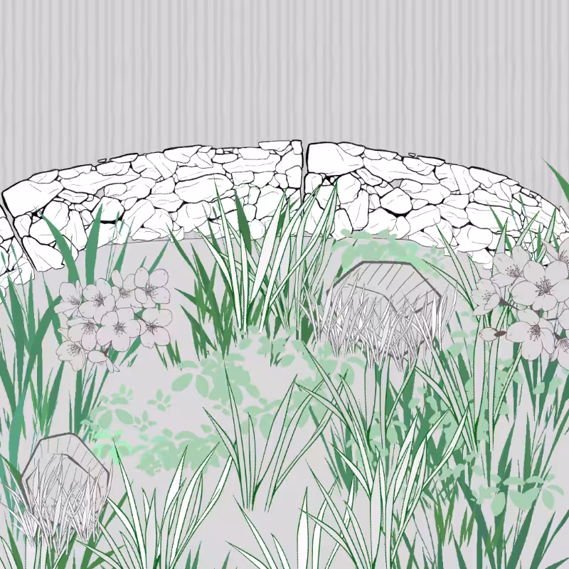 Wild Grass and Rubble #162