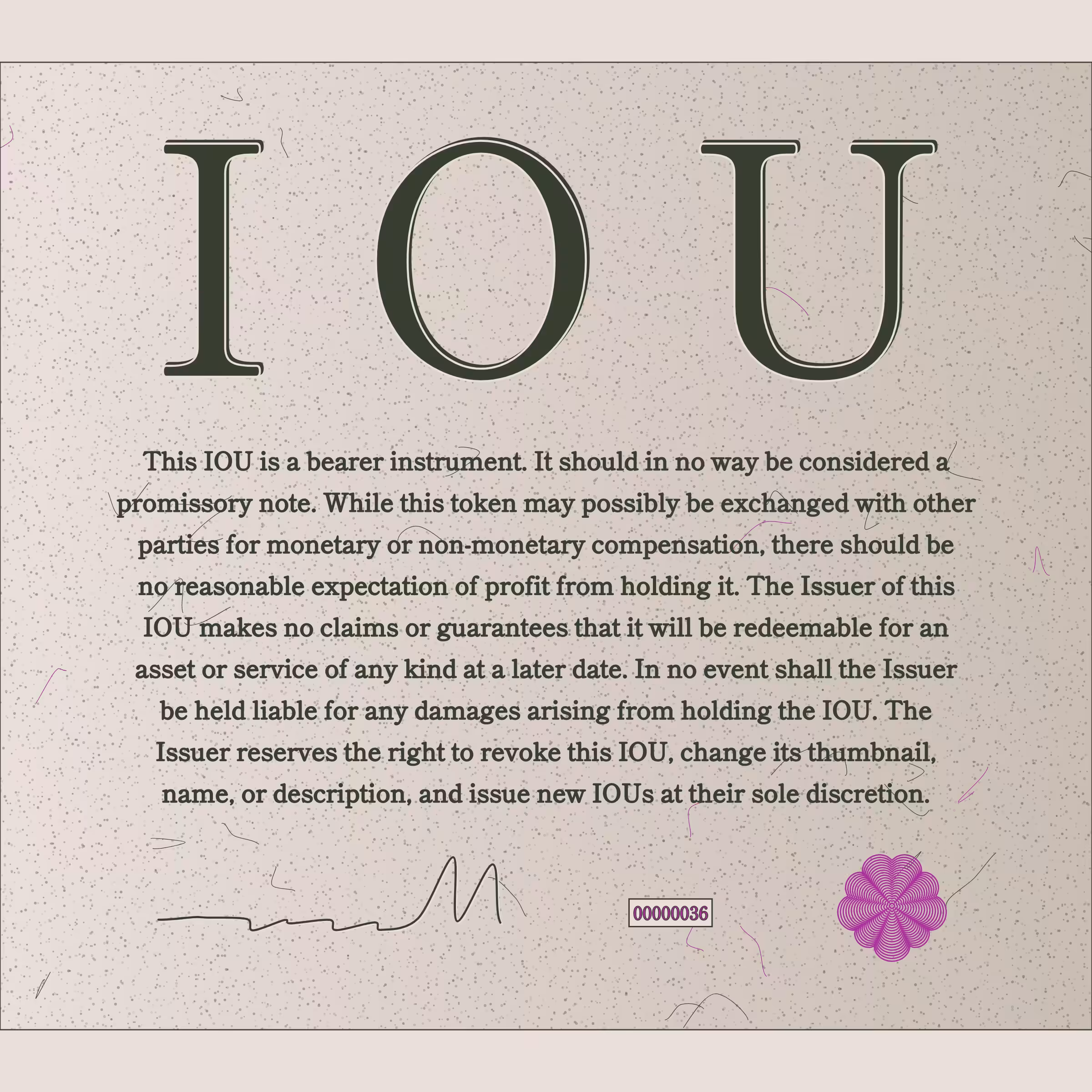 IOU #36
