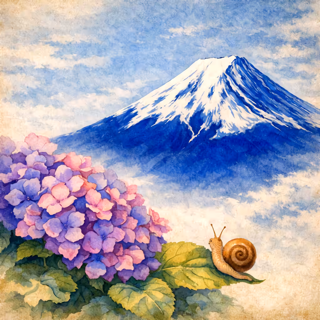 Simple Fuji Art: Slow Journey