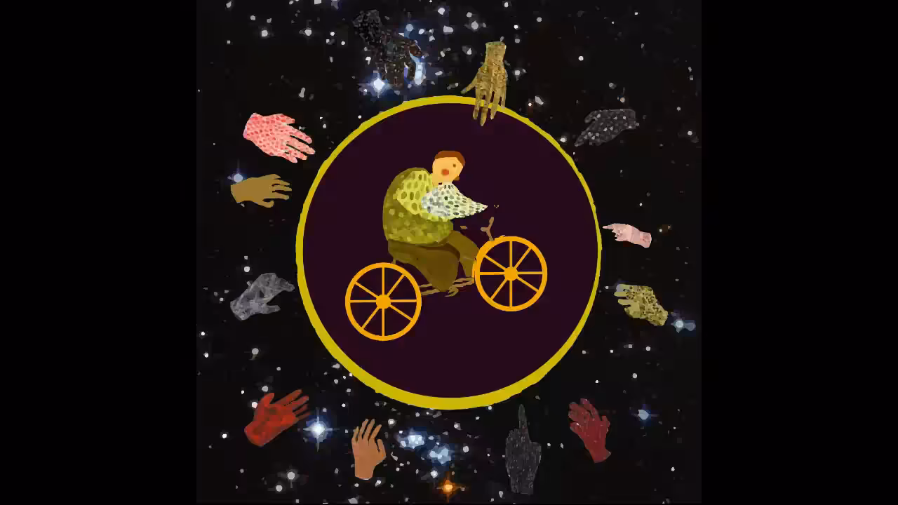 Th cyclist and hands