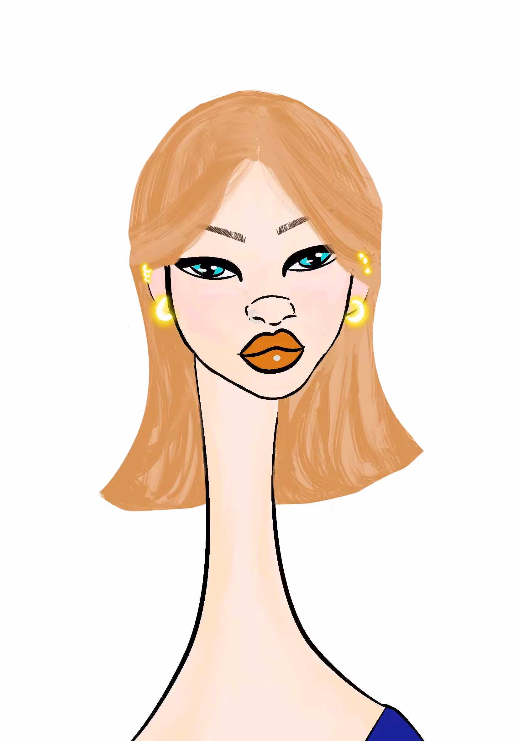Long Neckie Lady #662