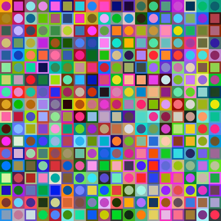 Square Dot Composition #267