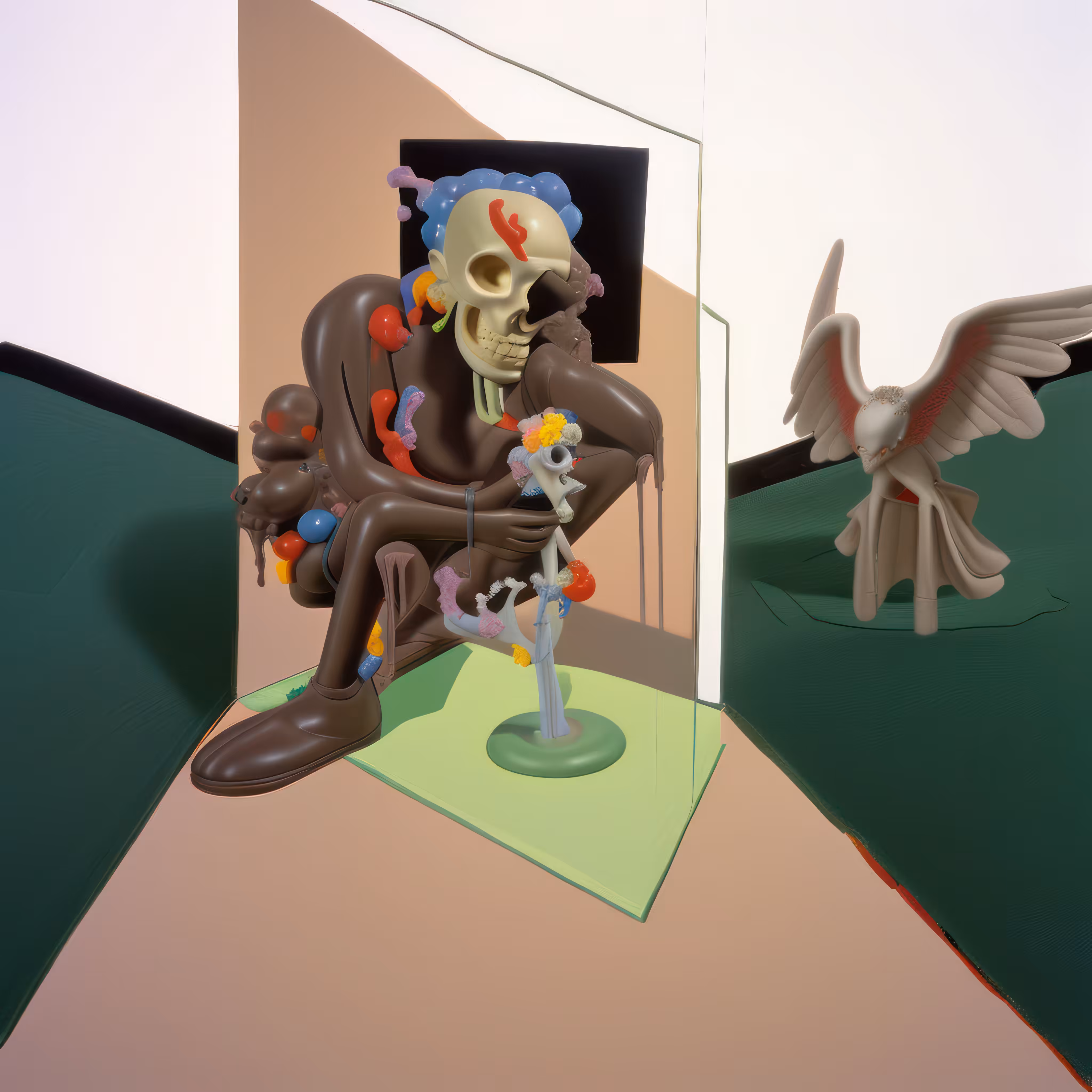 Study for Portrait with Bird in Flight, 1980, after Bacon
