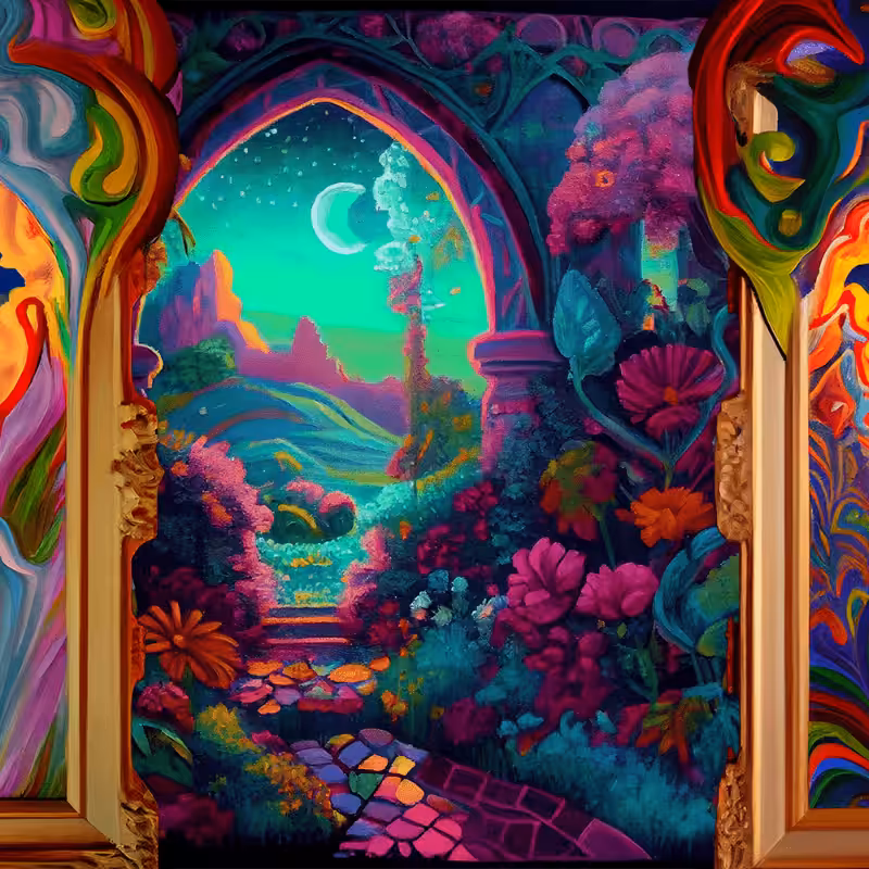AI Psychedelic Garden #2