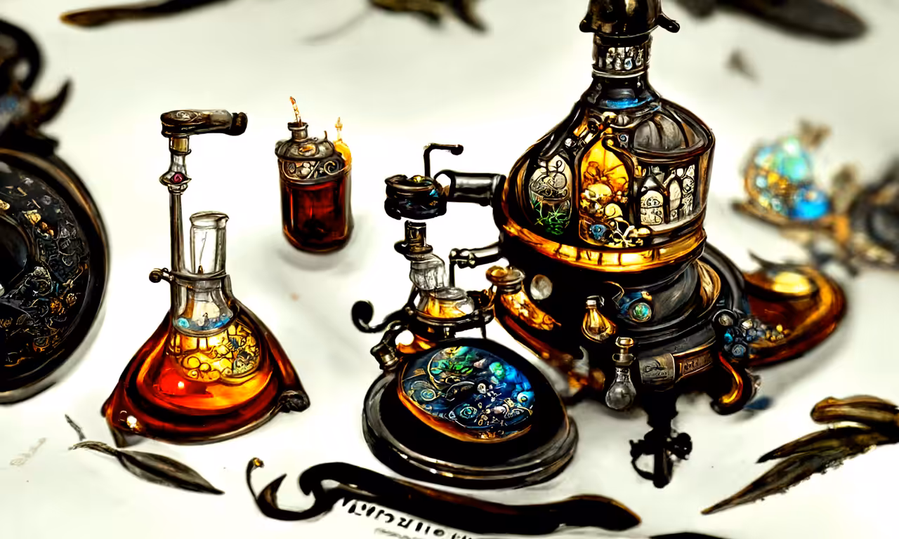 Accoutrements of a Steampunk Perfumer