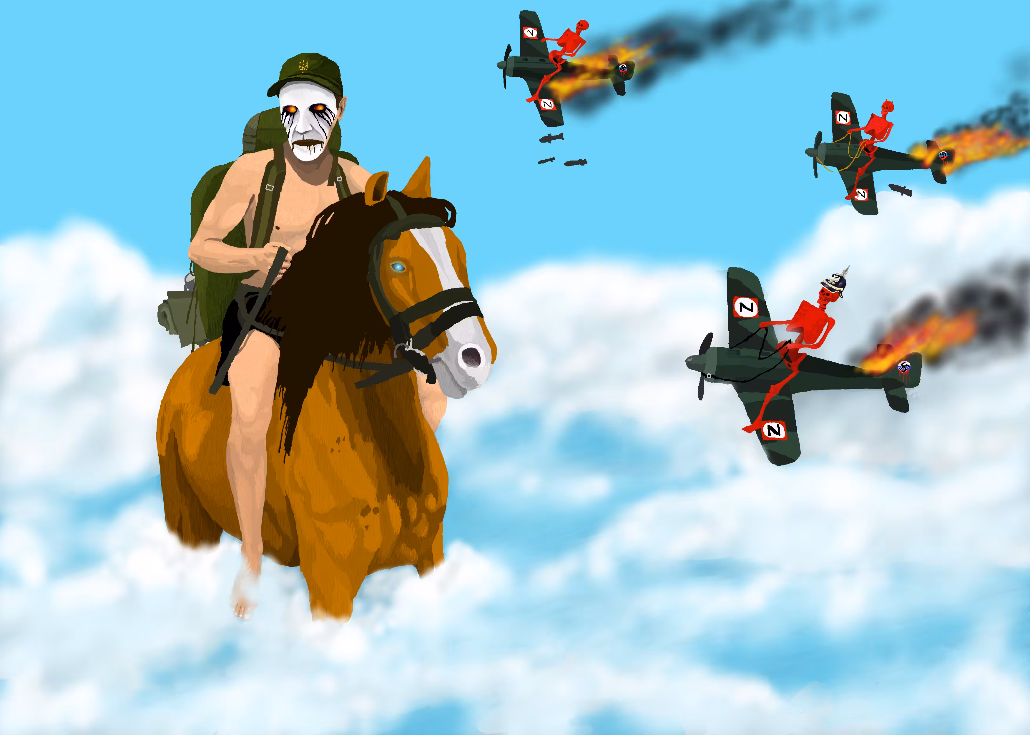 Our sky will eat their steel