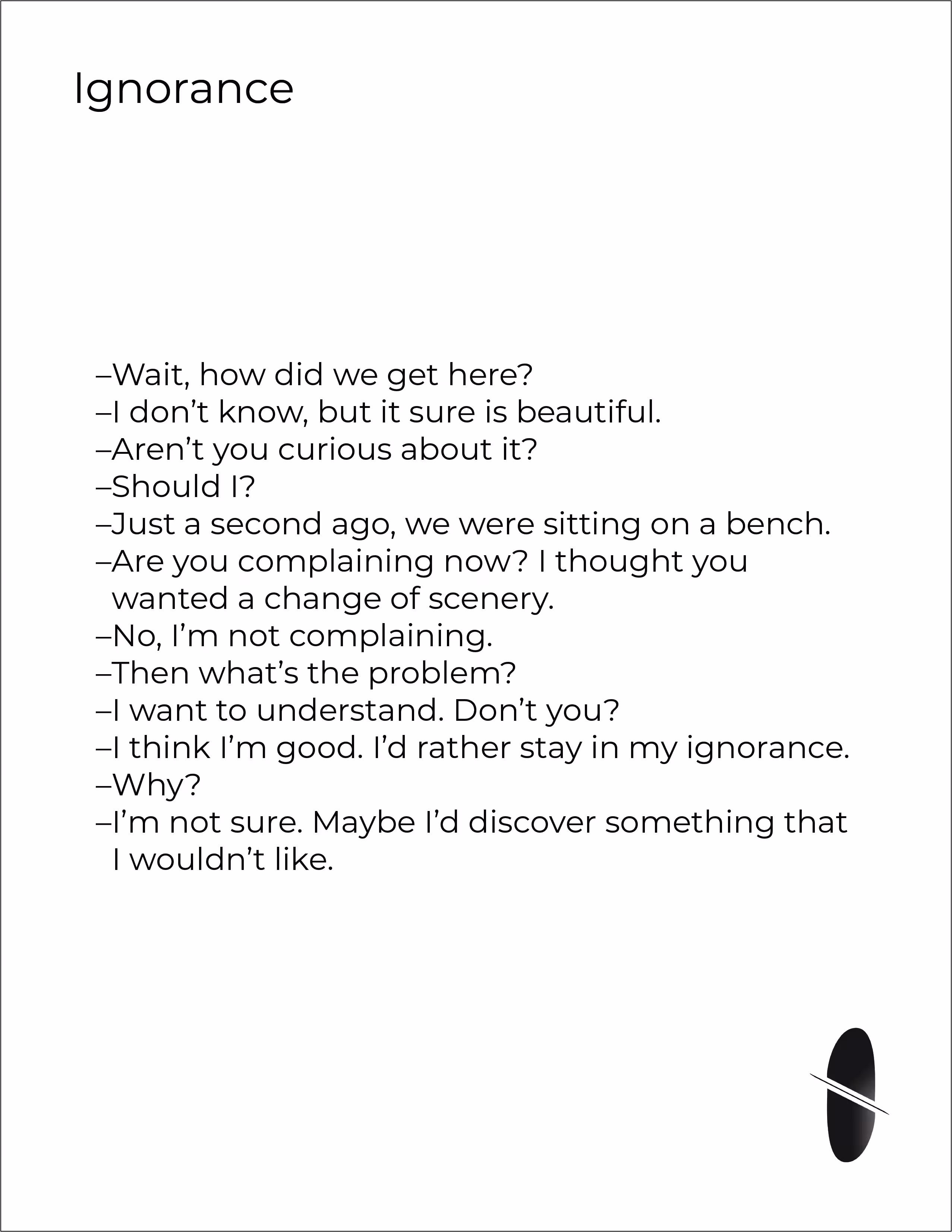 Ignorance