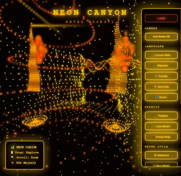 Neon Canyon - Retro Majesty