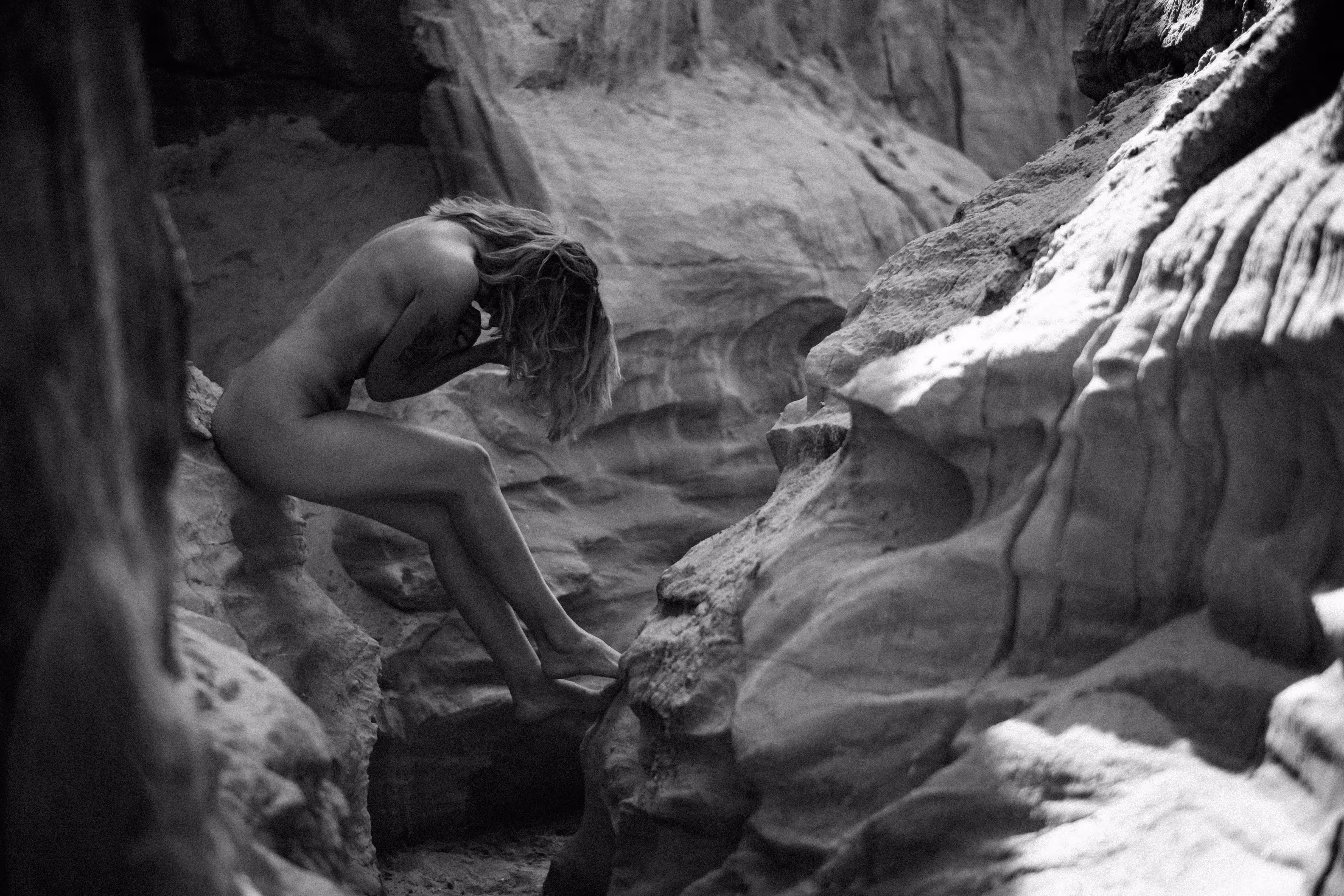 nude on canyon