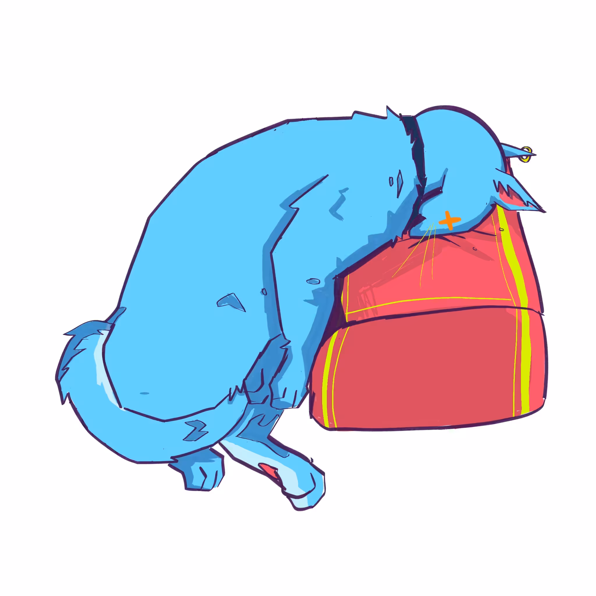 Lazy Skullcat #002