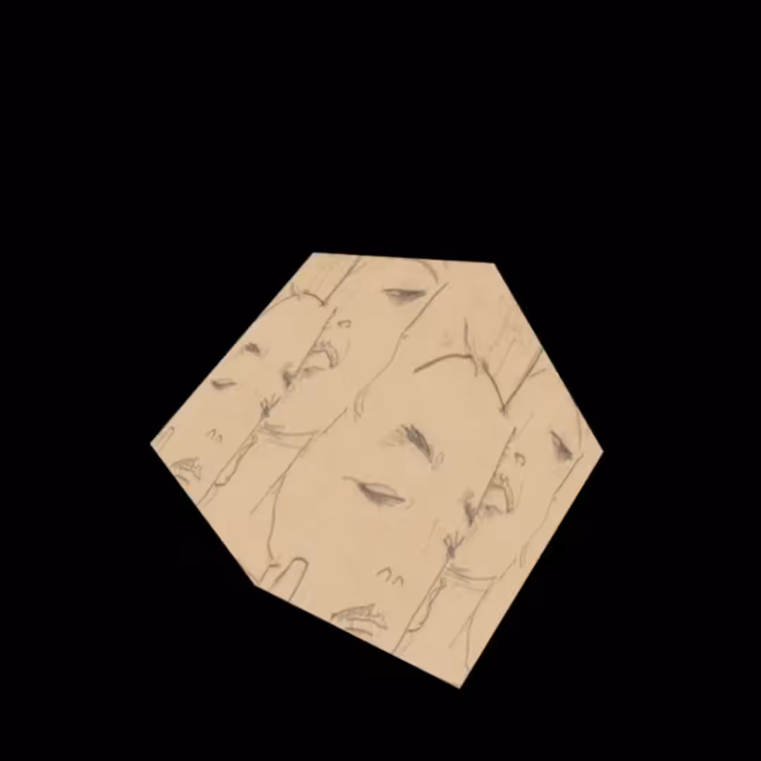 Cube: Couple Embracing Cube