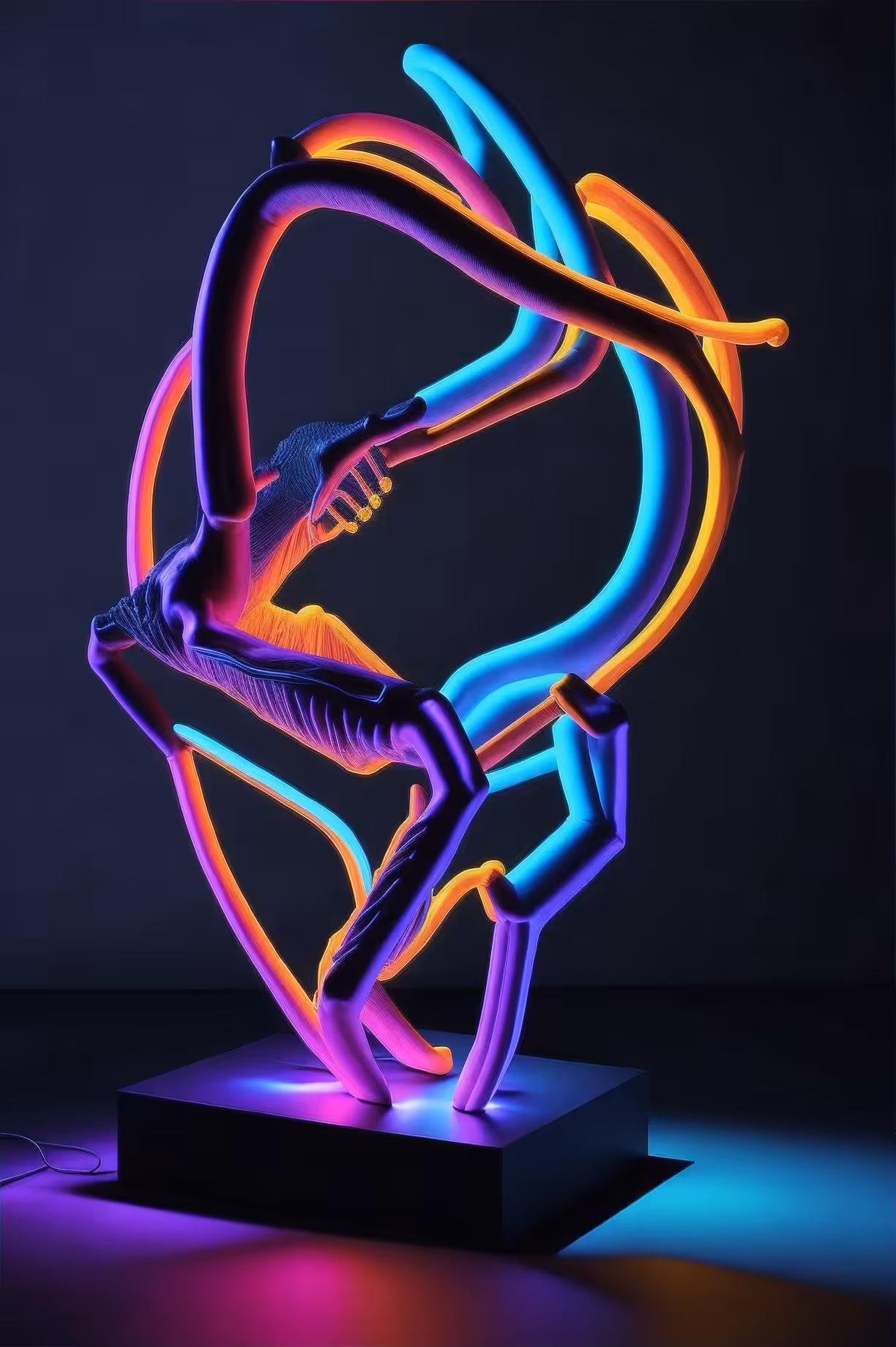 1.1: Neon Light sculpture