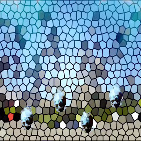 Spooky Skeleton Tiles