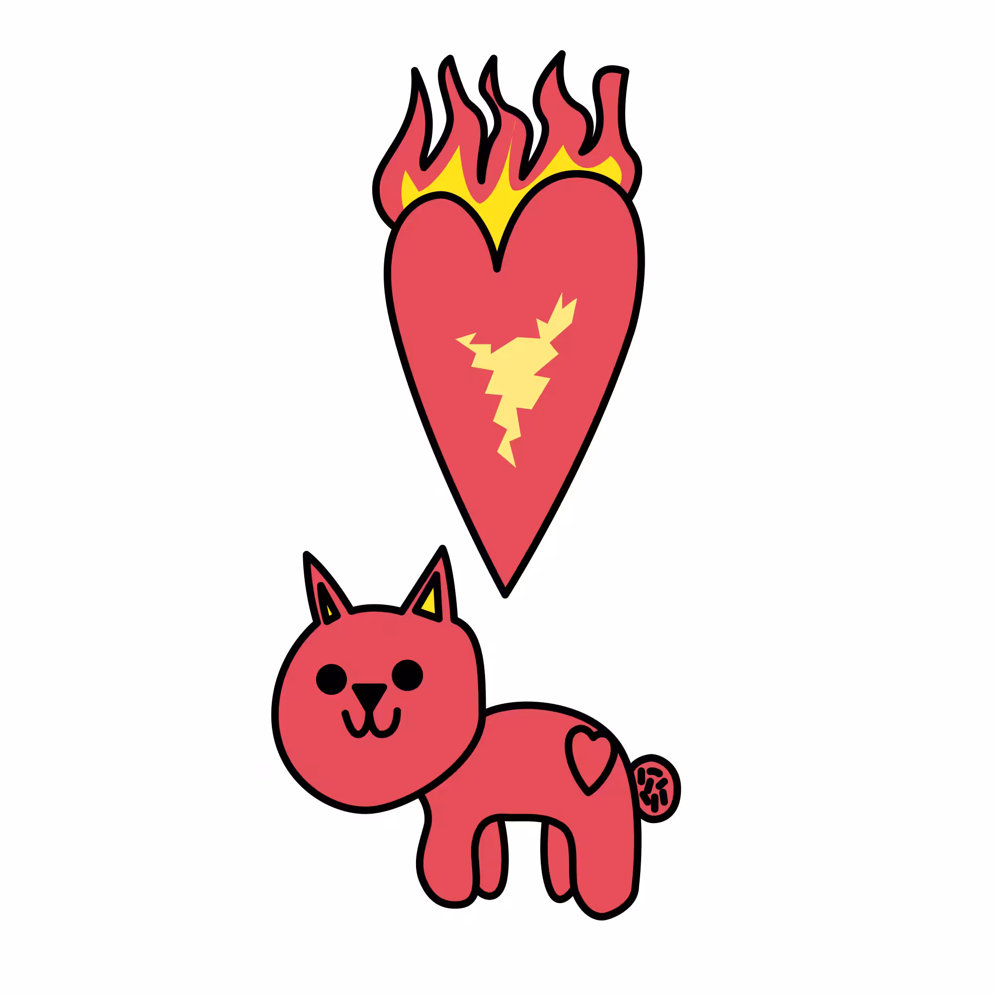 Elemental Cat: Fire