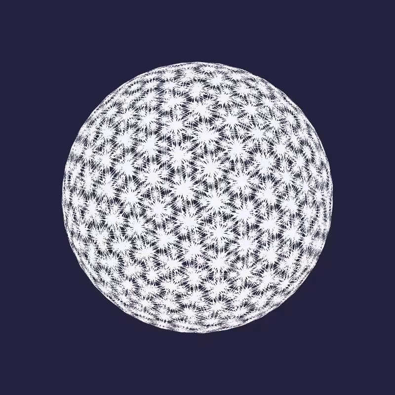 Digital Gothic: Spherical Tessellation #15