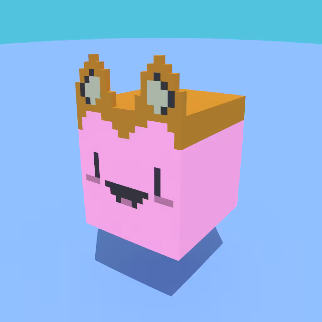 EFF CANCER PINK PIXEL FOX HAT
